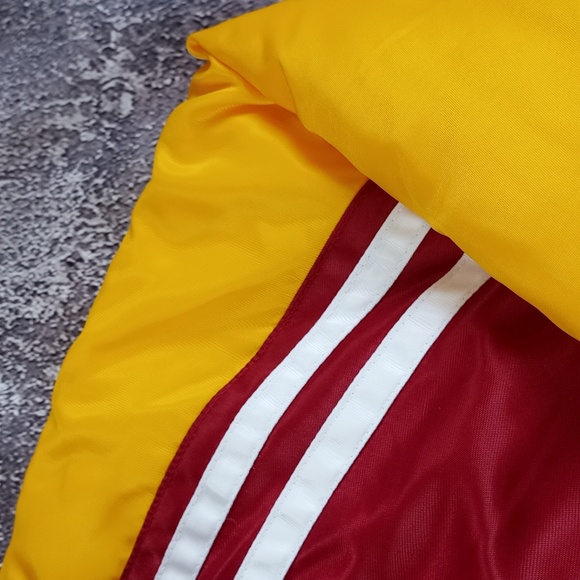 Vintage American Starter NFL Woog 2 Winter Bomber Jacket Yellow/Maroon - Picture 7 of 10